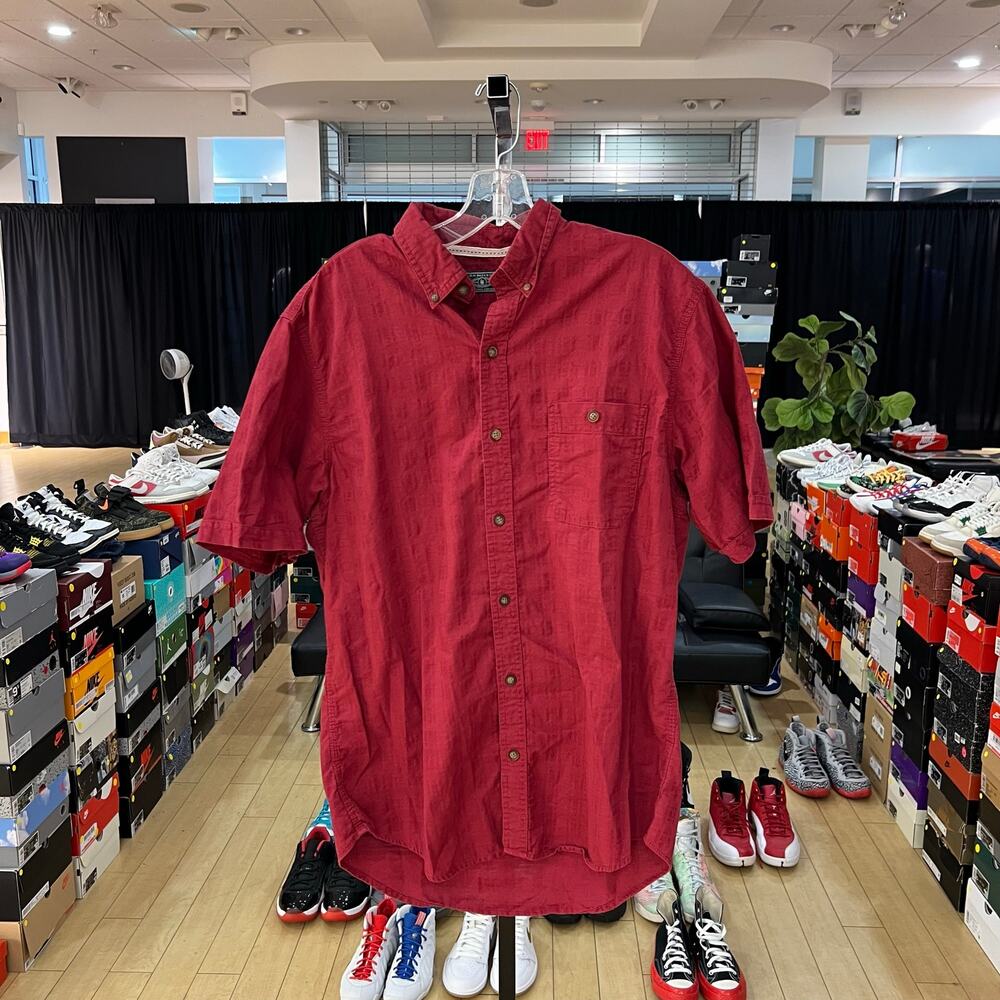 G.H Bass & Co. Red Button Up Shirt Sz M